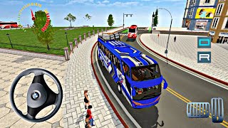 Public Coach Driving Simulator | City Coach Bus driving game | Europe Coach bus simulator | bus park