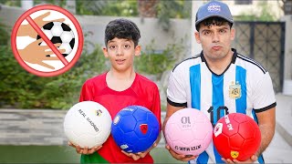 Jason dan Alex sedang bermain sepak bola! Aturan permainan bola untuk anak-anak