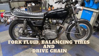 Fork Fluid , Balancing Tires and Drive Chain