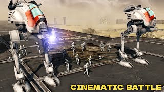 CLONE WARS CINEMATIC BATTLE: Clone Troopers vs Battle Droids | Men of War: Assault Squad 2