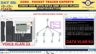 CCNA DAY 65: VOIP- Configuring Voice and Data VLANs | How to Configure VoIP for Voice & Data VLANs