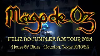 Mägo de Oz - Feliz No Cumpleaños Tour - Houston, Texas 10/18/24