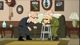 Family Guy - Mr Herbert fight with german guy