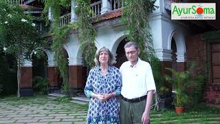 MS.LUZIA  & MR.KALLER  from Germany, is sharing his Ayurveda & Yoga experience at AyurSoma