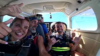 Alejandra First Skydive! Tandem Jump from 10000 feet at iJump Gran Canaria