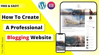 Blogging Website For Beginners using WordPress | Elementor | Full Tutorial | 2022 | Free