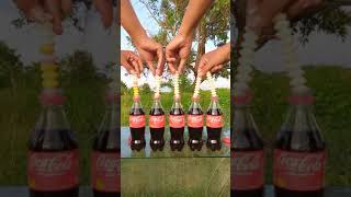 eksperimen Coca Cola Vs Mentos #shorts