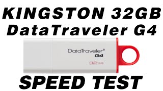 Kingston Datatraveler G4 32GB USB 3.1 Speed Test