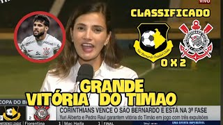 PÓS JOGO GRANDE VITÓRIA DO CORINTHIANS CLASSIFICADO