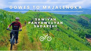 Gowes di punggung naga puncak Sawiyah, terasering Panyaweuyan & blusukan di Sadarehe, Majalengka