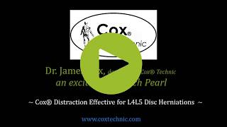 VLOG #148 - Cox Technic Effective for L4L5 Disc