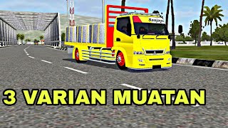 MOD BUSSID TERBARU CANTER FLATBED DOP MUATAN BETON FREE DOWNLOAD