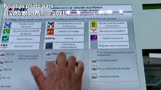 Pruebas del voto electrónico en México para 2021.Es Noticia. El País Hoy