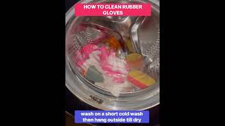 #shorts How to wash rubber gloves