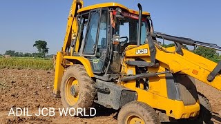 Jcb 3dx Backhoe Loader Machine Loading Red Mud in Tractor | Jcb Tractor Video | Adil Jcb World