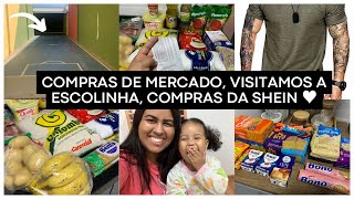 VISITAMOS A ESCOLA PARA MANU, COMPRAS DE MERCADO, ROUPAS MASCULINAS DA SHEIN | cupom: Ailana15  -15%