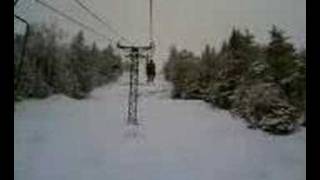 On the chair lift