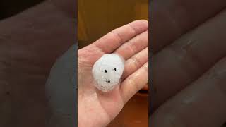 Large hail in Milan (07/12/2024). #hail #cataclysm #france