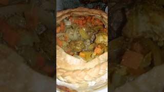 Соковите м'ясо в горщику із тіста🔥meat in dough pot