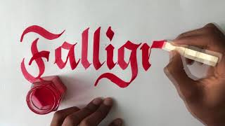 Domestic calligraphy by Falligraphy