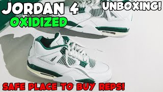 UNBOXING AFFORDABLE  JORDAN 4 OXIDIZED + ON FEET - SNEAKER Review!