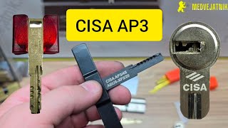 Вскрытия старого замка CISA AP3 с помощью отмычки самоимпресия!