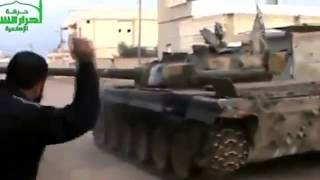 Syria   Rebel Tank in Hama Clashes With Assad Regime Forces 2 22 13   Kopya