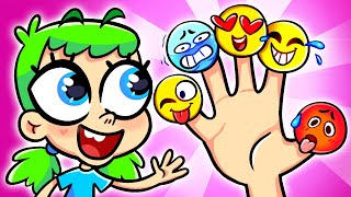 Finger Family Emoji Song 🙂 + More Nursery Rhymes & Kids Songs