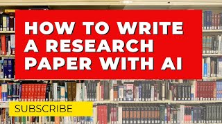 How to Write a Research Paper with AI? || artificial intelligence