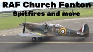 SPITFIRE SPOTTING at RAF Church Fenton with other light aircraft