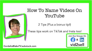 How To Name Video On Youtube: 2 Tips