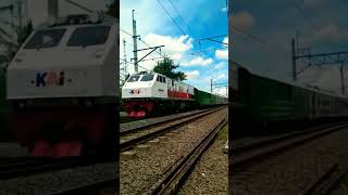 KA.GBMS Membawa gerbong Bagasi mengangkut mobil dinas RI1 Tujuan Solo #shorts #railway #ri1 #viral