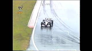 F1 Hungary 1998 FP1 Coulthard spins (DF1)