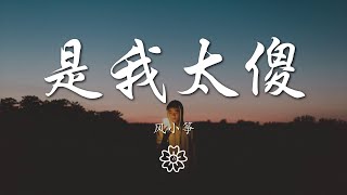 風小箏 - 是我太傻『是我太傻相信你的情話』【動態歌詞Lyrics】