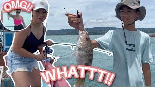 A day out in the Ocean Koh Samui FISHING DAY! Family Fun VLOG! | JustSissi