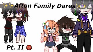 Aftons do your dares!! // Pt. II // MY AU!! // Watch until the end for an Announcement!!