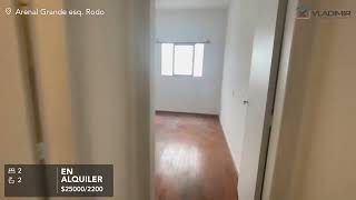 Alquiler de Apartamento 2 DORMITORIOS CON BALCÓN en Cordón, Montevideo.