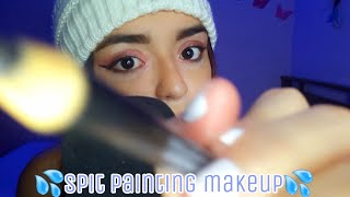 ASMR | Spit painting maquillandote❤️💦