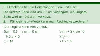 Quadratische Ergänzung, Sachaufgaben - www.mathe-video.com