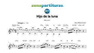 Partitura "Hijo de la luna" Mecano