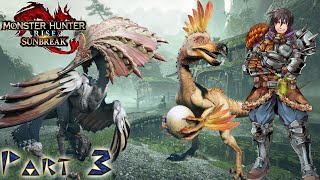 Monster Hunter Rise: Sunbreak | Playthrough Part 3 | BIRD WYVERN JAMBOREE!