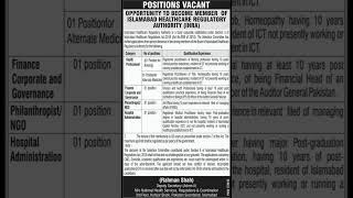 Islamabad Healthcare Regulatory Authority IHRA Jobs 2023