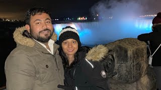 NIAGRA FALLS NIGHT VIEW|FIREWORKS IN NIAGARA|Telugu vlogs from canada|sunehacharan @Sunehacharancanadavlogs