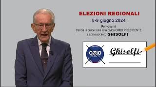 NOTIZIEINUNCLICK: GHISOLFI CANDIDATO PER LA LISTA CIVICA CIRIO REGIONE PIEMONTE