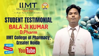 STUDENT TESTIMONIAL - D PHARMA - BALA JI KUMAR