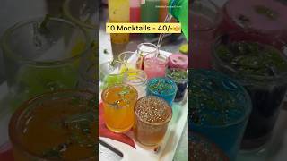 10 colourful mocktails for 40/- Rs 😱😱  #mocktail #soda #streetfood #vizag #juices #tasty #foodie