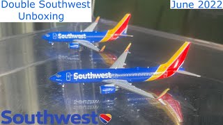 *DOUBLE SOUTHWEST UNBOXING* Southwest 737-700/-800 Gemini Jets 1:400 Scale Unboxing | June 2022.