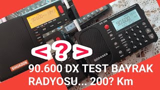 SIHUADON D-808 & QODOSEN DX-286 90.600 MHz FM DX Tests... Distance 200? km