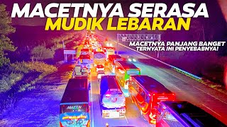 BEGINI TERNYATA SUASANANYA JIKA MACET PANJANG DI TOL TRANS JAWA ❗FULL TENGAH MALAM MACET PANJANG