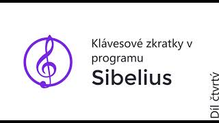 |Sibelius| - Klávesové zkratky, díl čtvrtý